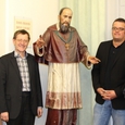 Sales-Essen 2015 bei den Oblatinnen / © Diözese Linz Die neuen Vorsitzenden des OÖ. Journalistenforums beim Sales-Treffen bei den Oblatinnen. V.l. Günther Madlberger, ORF OÖ, Matthäus Fellinger, KirchenZeitung, Markus Rohrhofer, Der Standard, Sr. Maria-Brigitte Kaltseis von den Oblatinnen