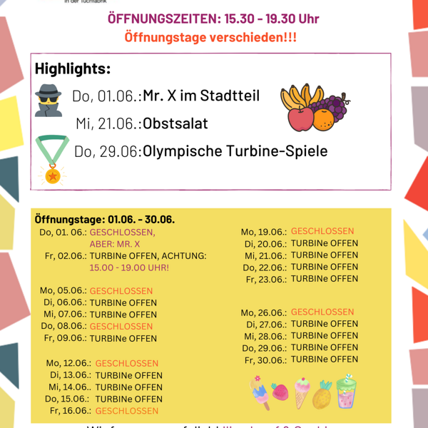 Monatsprogramm Juni 